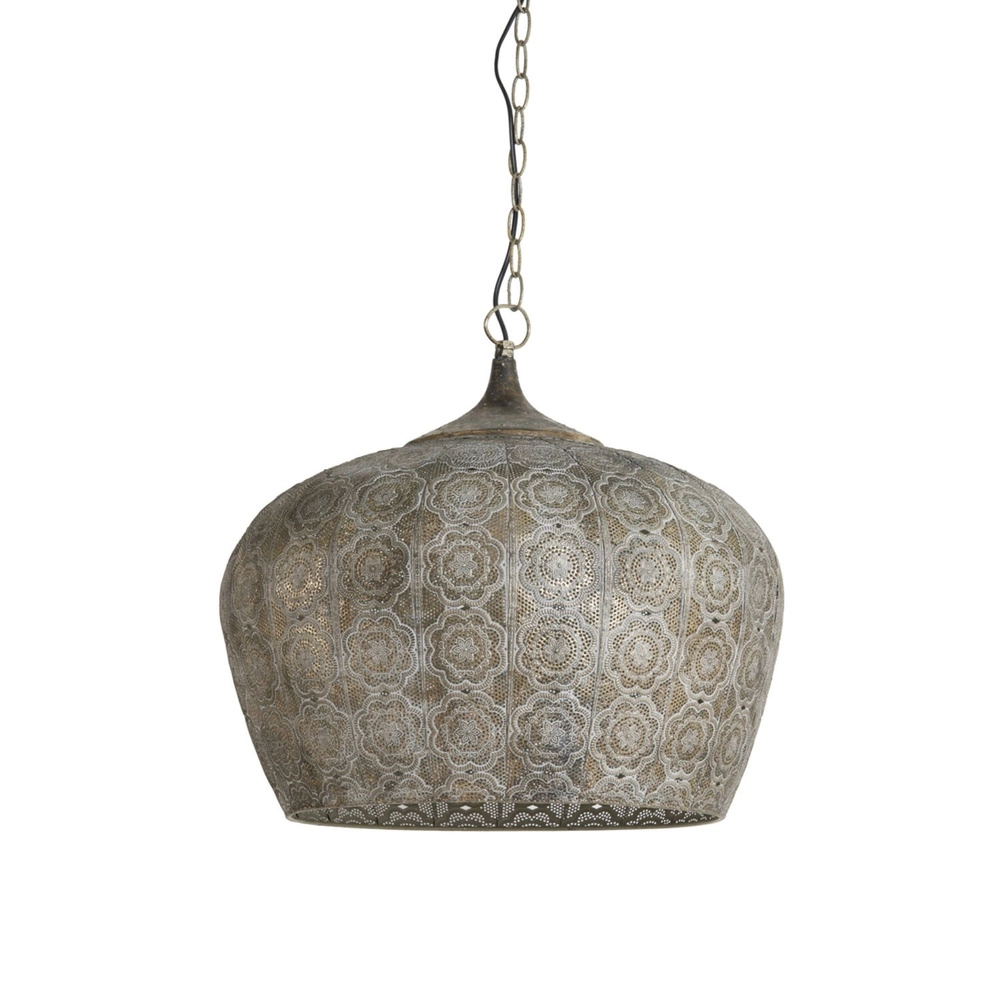 Pendant lamp Emine Ø 51.5cm brown