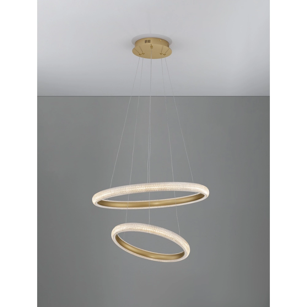 Pendant lamp Medora gold Ø 59cm Lyora 5212017433435