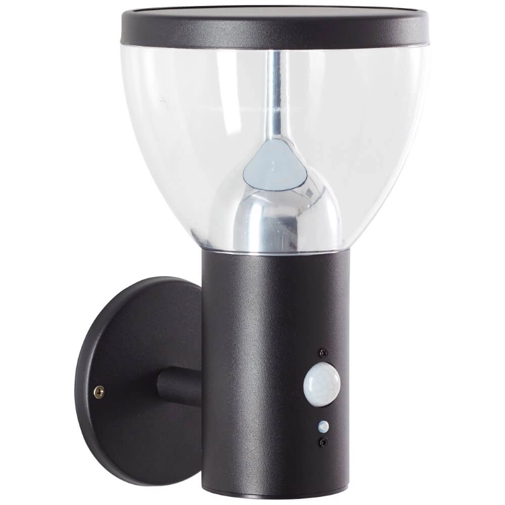 Wall Lamp Tulip Black with sensor Brilliant 4004353437755