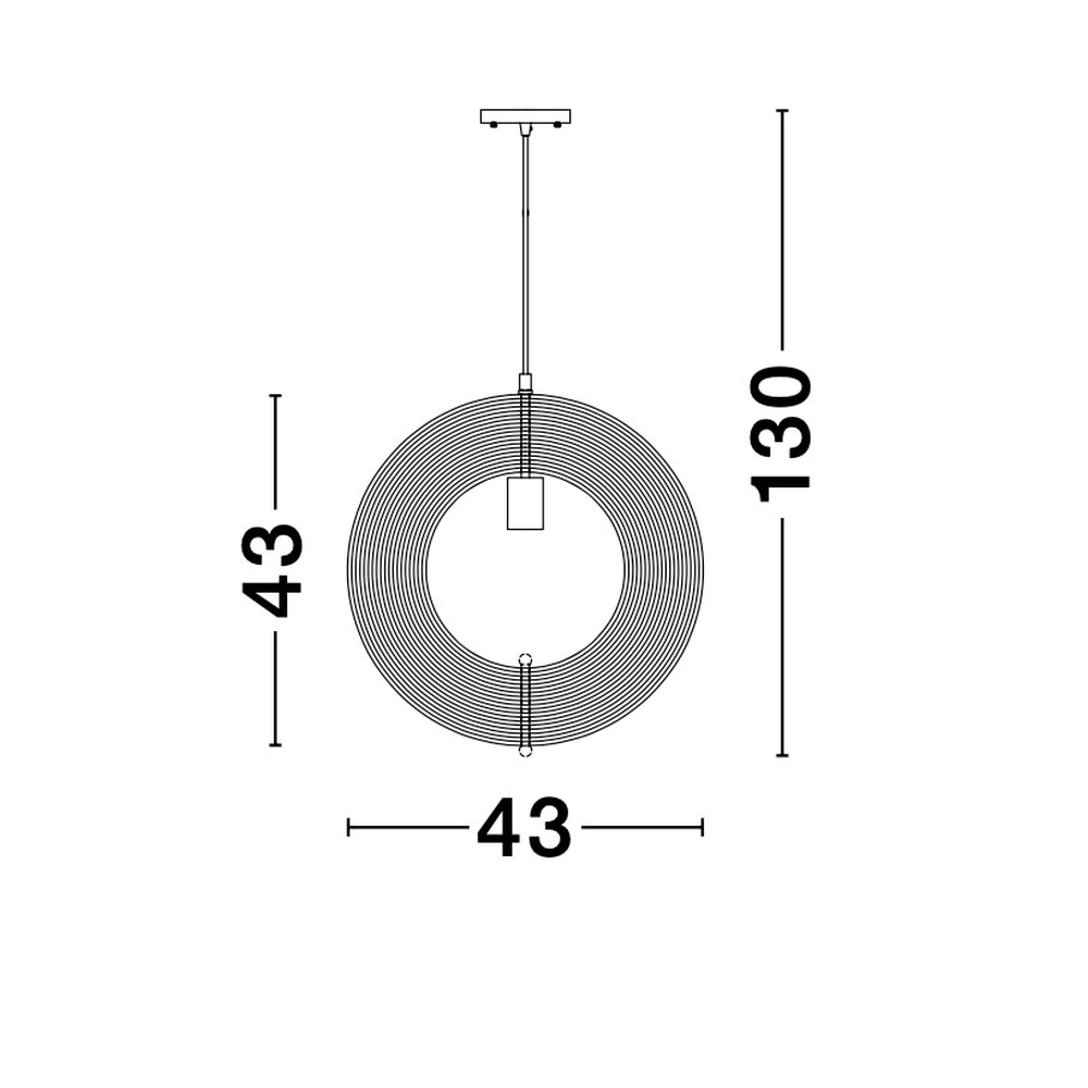 Modern pendant lamp Asco wood Ø 43cm Lyora 5212017424945