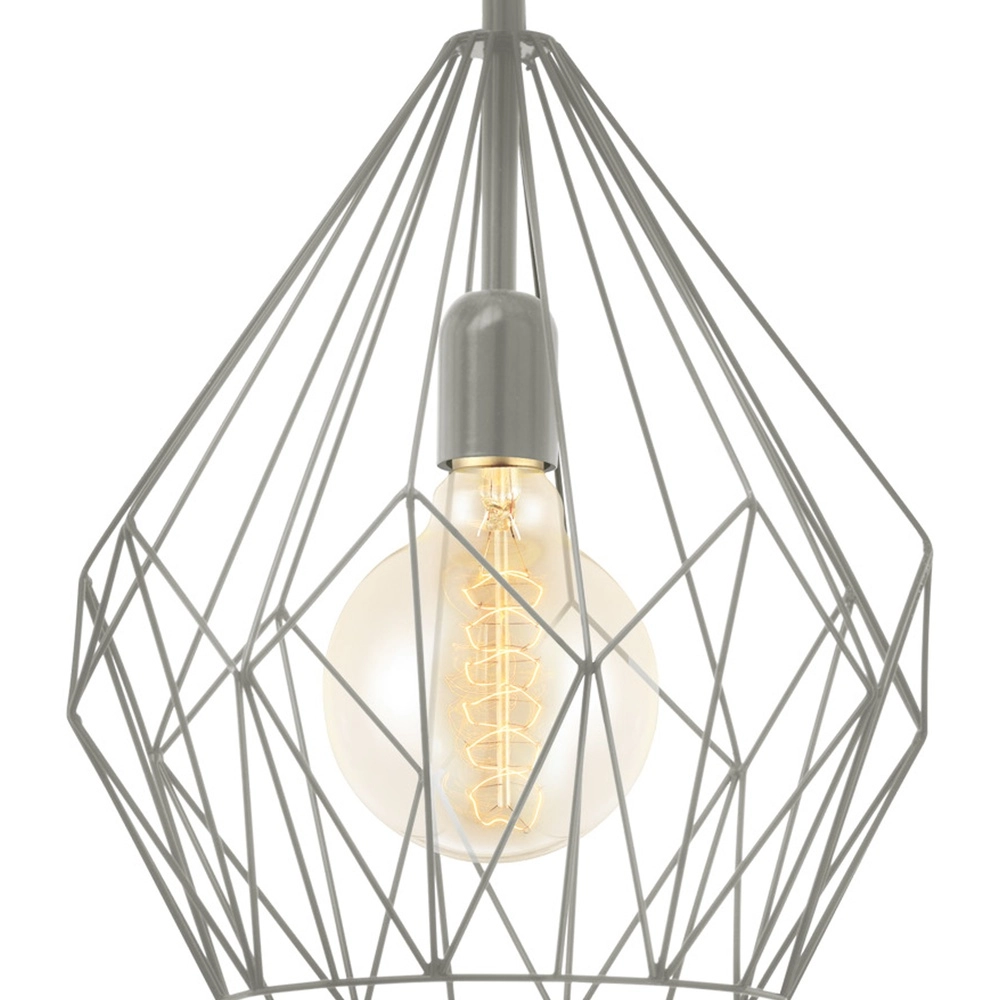 Grey pendant lamp Carlton Ø 31cm - E27 Eglo 9002759430184