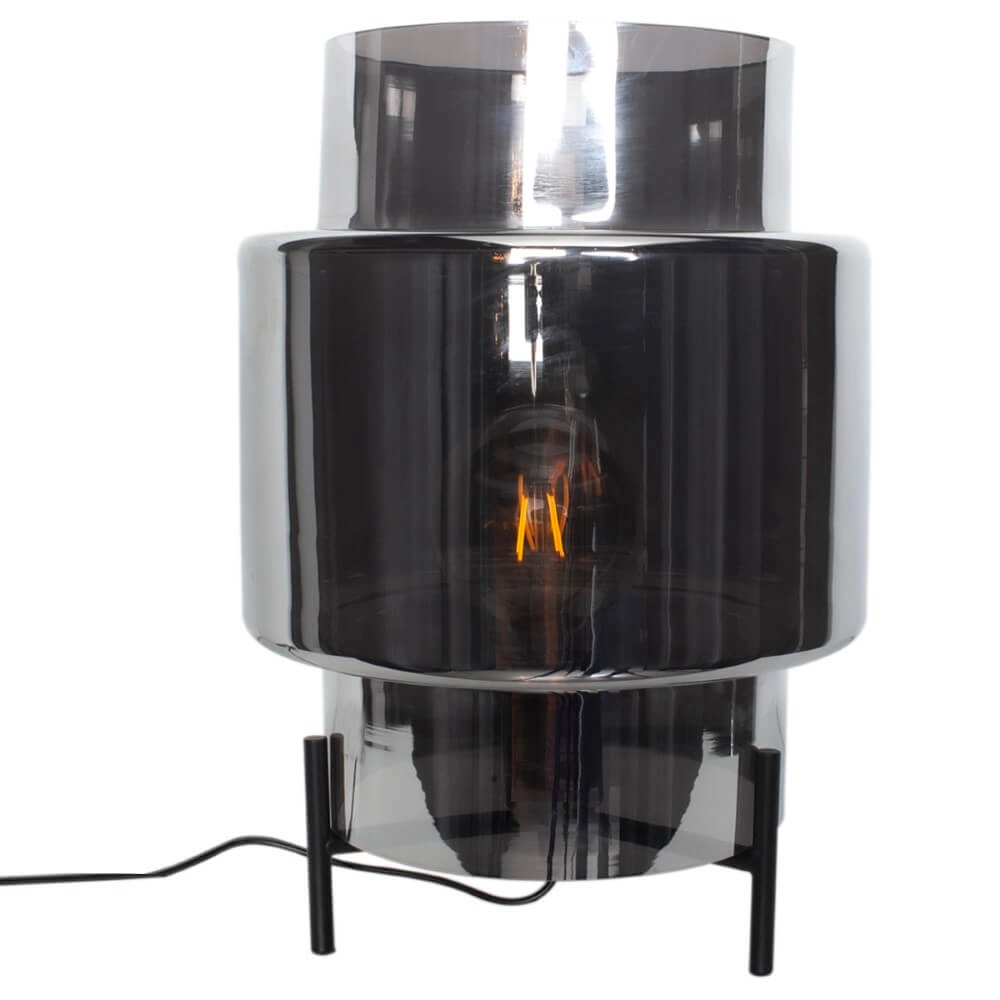 Table lamp Ebbot smoke glass