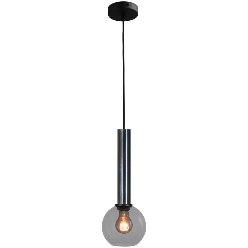 Hanging lamp Ø 15cm Bella 2 Dappled oil with smoke glass