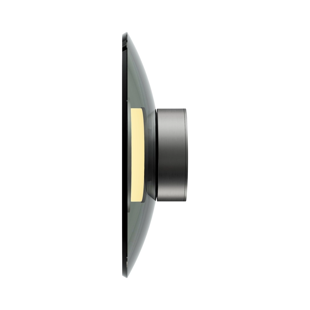 Wall lamp Pure Moon Ø 32cm - platinum with smoke glass Paul Neuhaus 4012248386354