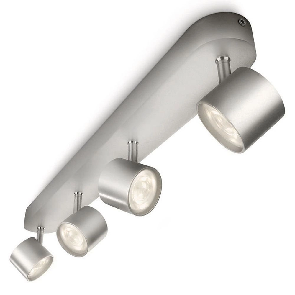 LED ceiling spot My Living Star 4-light metal gray Philips 8718291444916