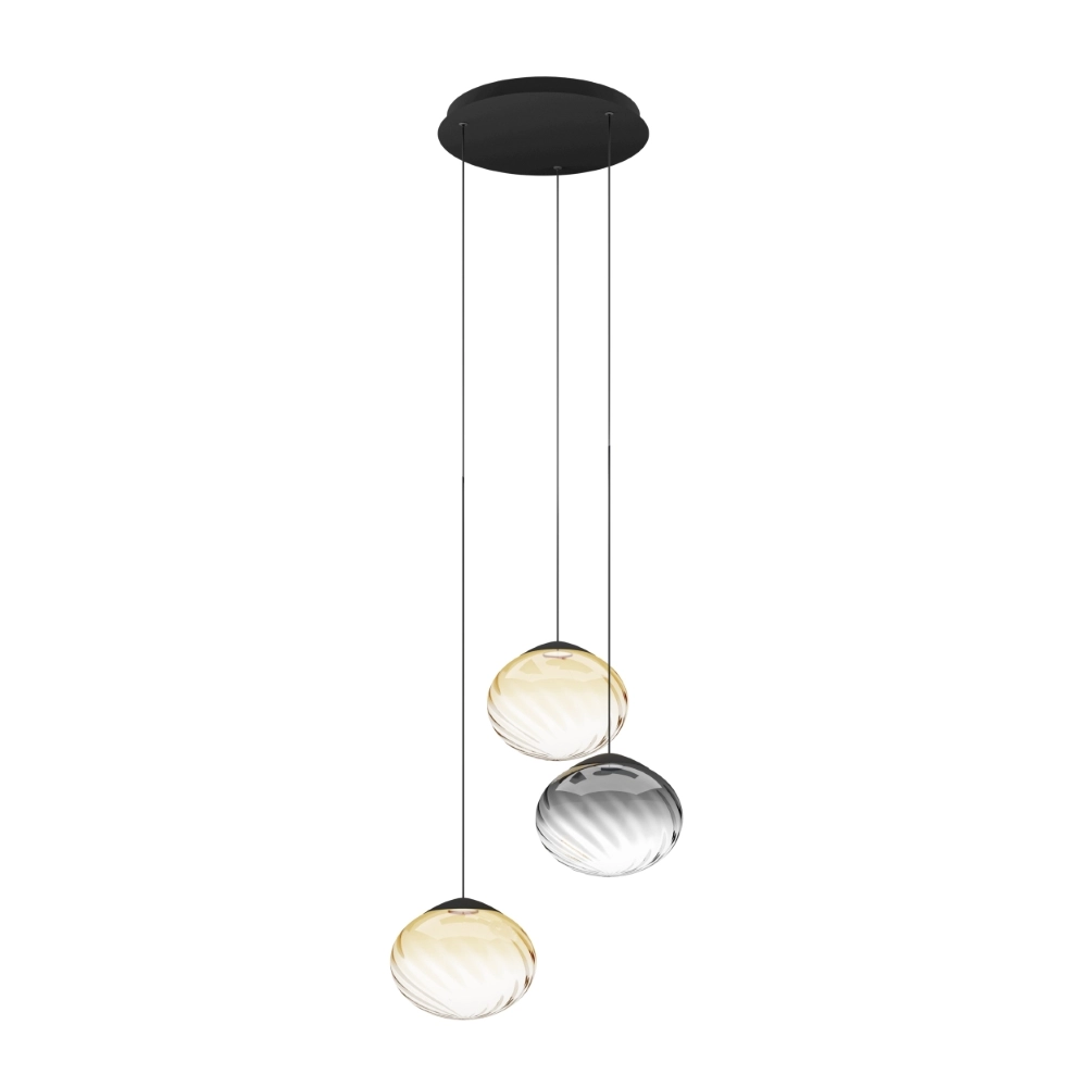 Pendant lamp Pantoja black Ø 52cm