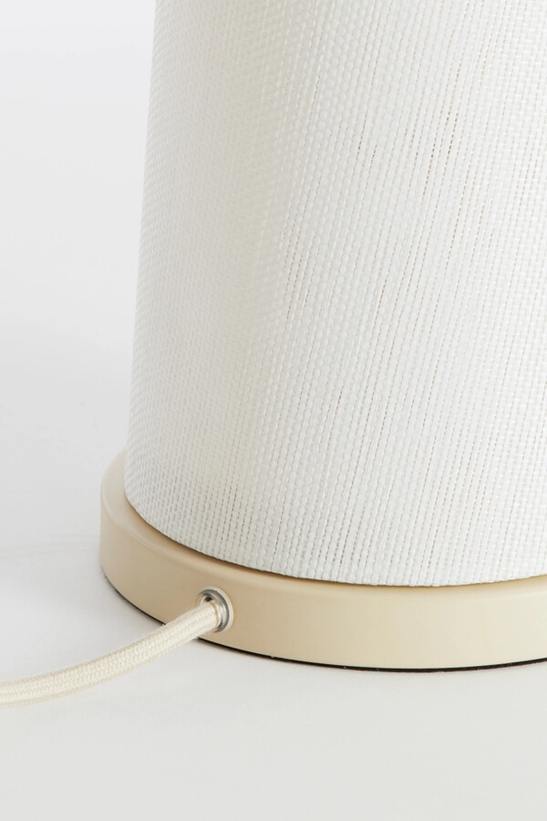 Japandi table lamp Fyon Ø 16cm cream with white Light & Living 8717807730659