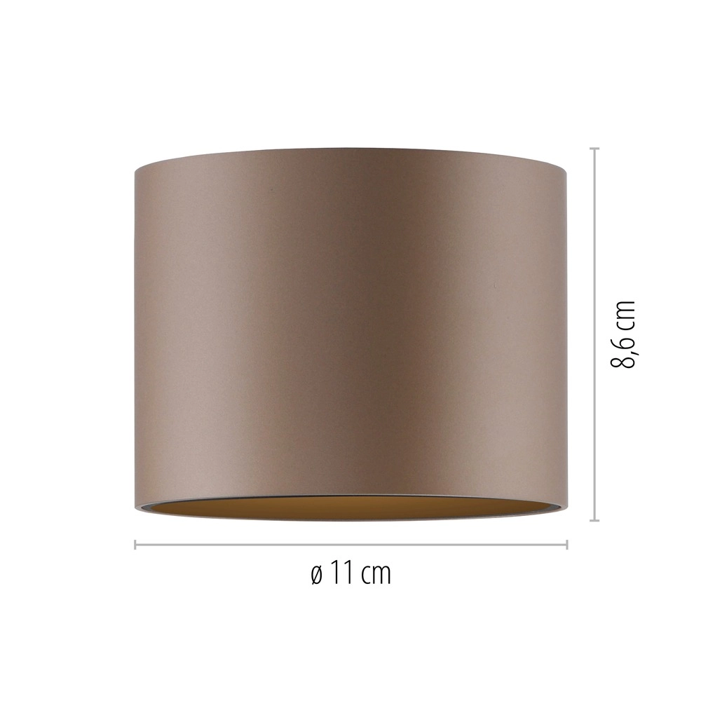 Ceiling surface-mounted spot Pure Point Ø 11cm - bronce Paul Neuhaus 4012248395653