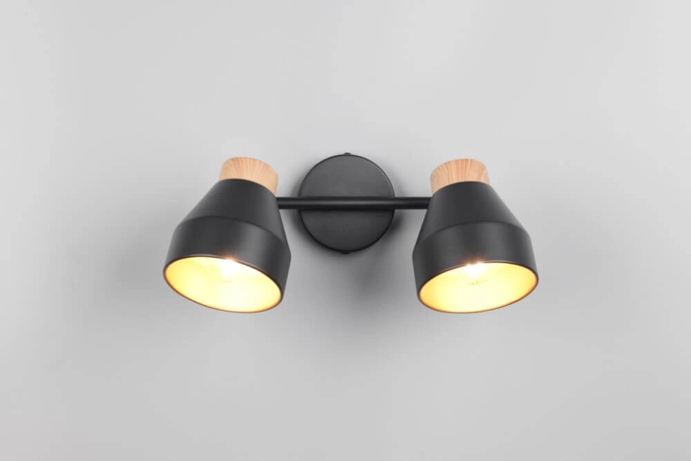 Design ceiling lamp 2-lights Valentin black Trio 4017807637410