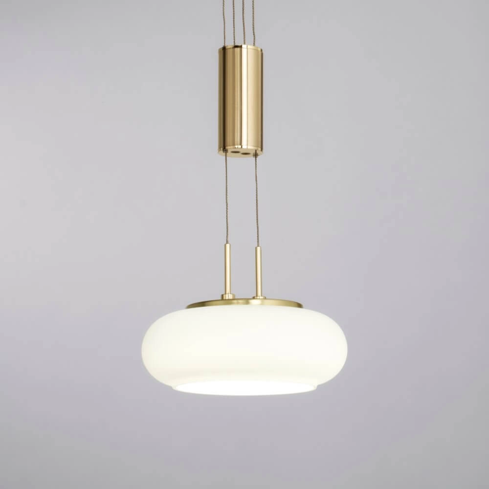2-light pendant lamp Q-Etienne brass Paul Neuhaus 4012248350416