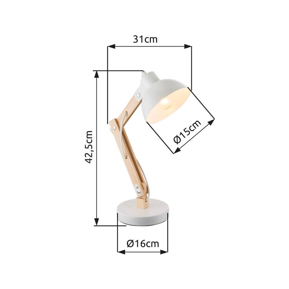 Desk lamp Tongariro white Globo 9007371353965