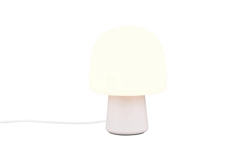 Mushroom table lamp Steen white glass Trio 4017807616484