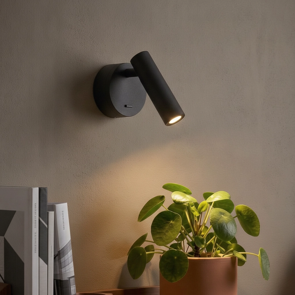Wall spotlight Clip black
