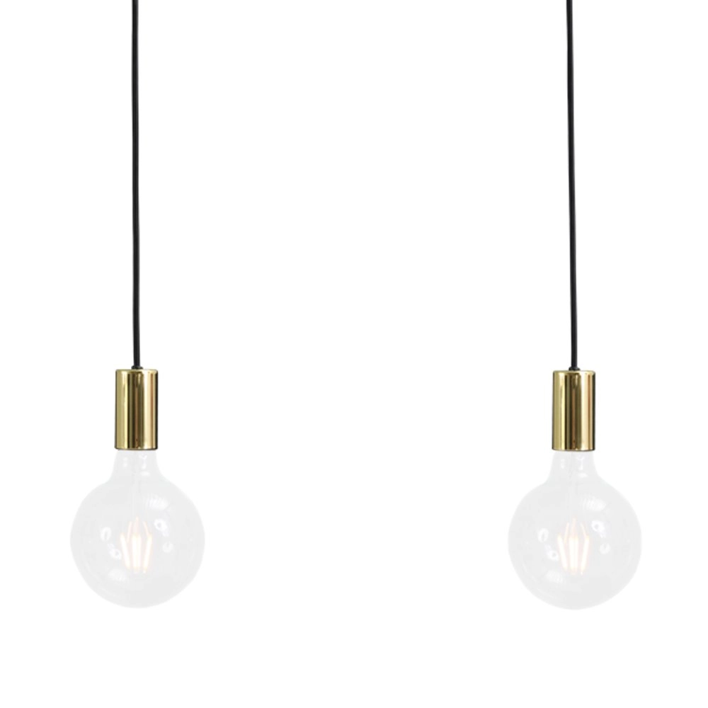 Pendant lamp Concepto 3-light black with gold Masterlight 8718121142371