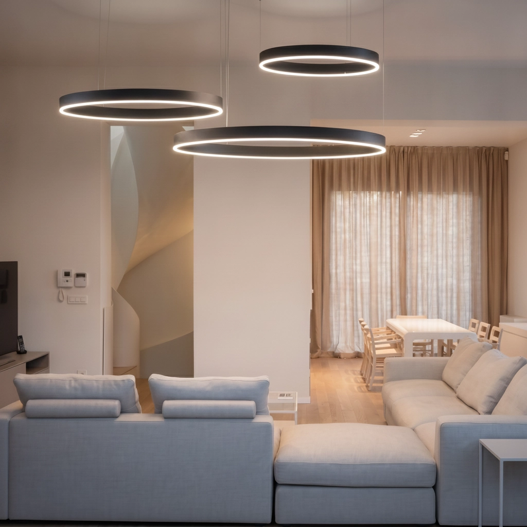 Pendant lamp Motif black multi 2700-6500K