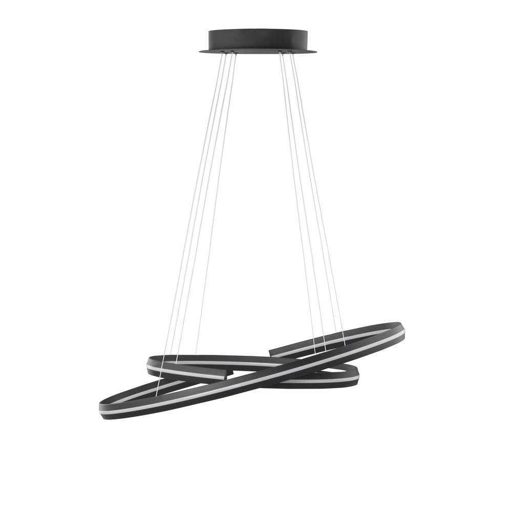 Black pendant lamp Torrente oval Lyora 5212017419613