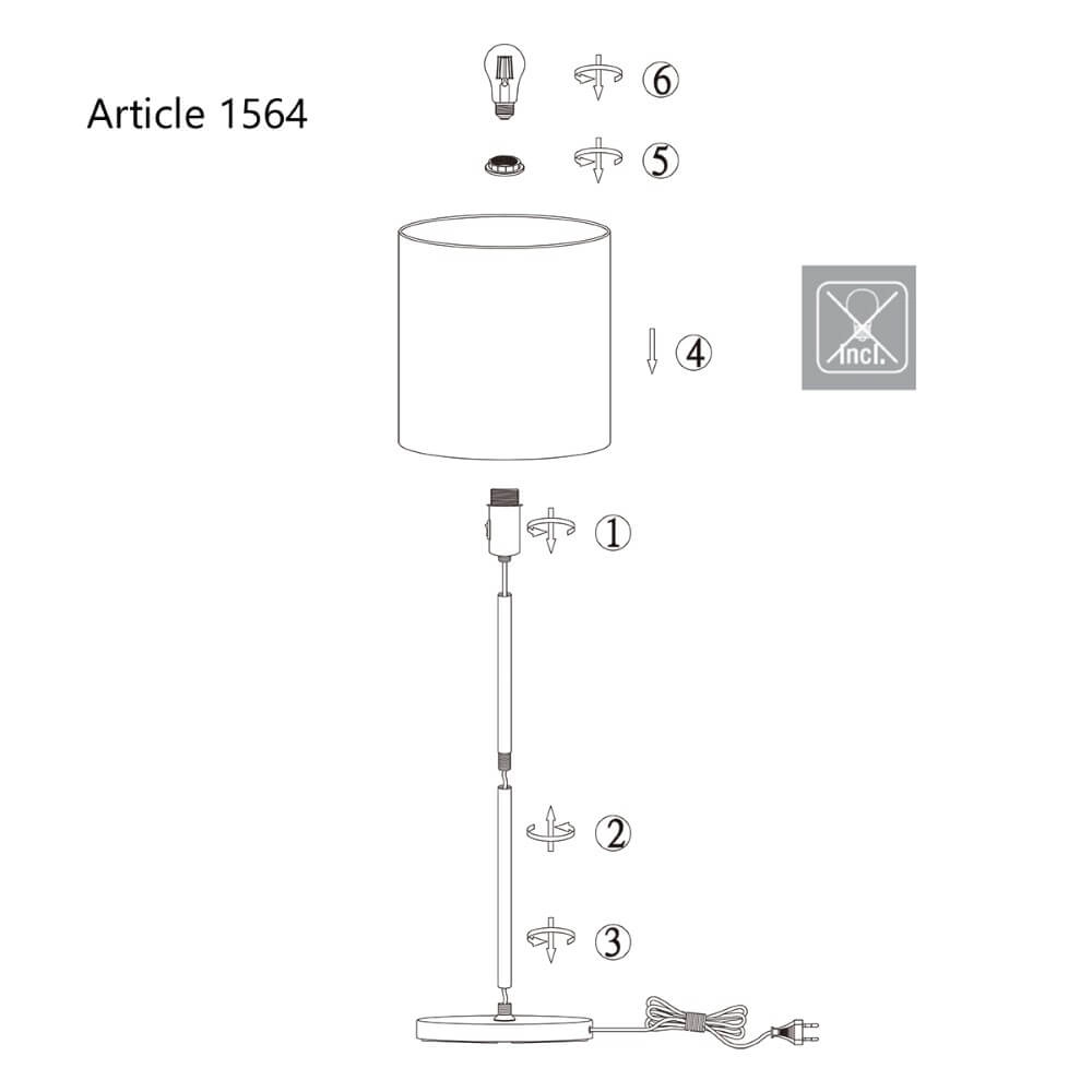 Floor lamp Noor Steinhauer 8712746122145