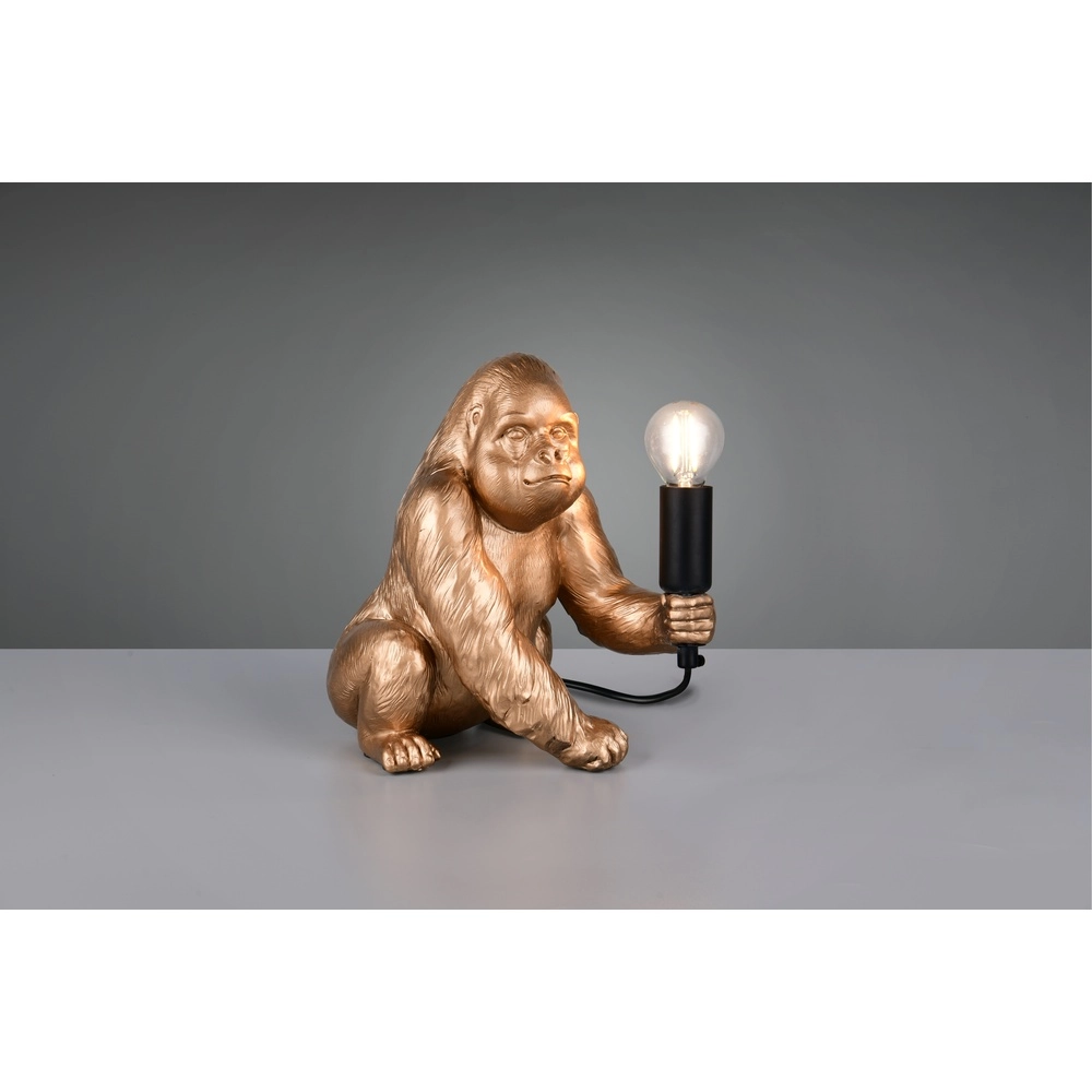 Table lamp Kong monkey gold Trio 4017807668537