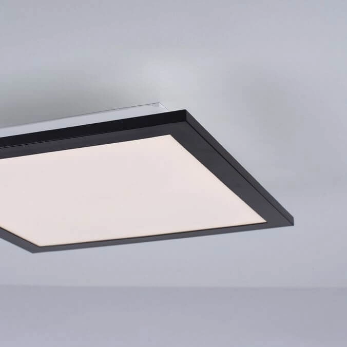 LED ceiling lamp Flat 30 by 30cm black Paul Neuhaus 4043689982072