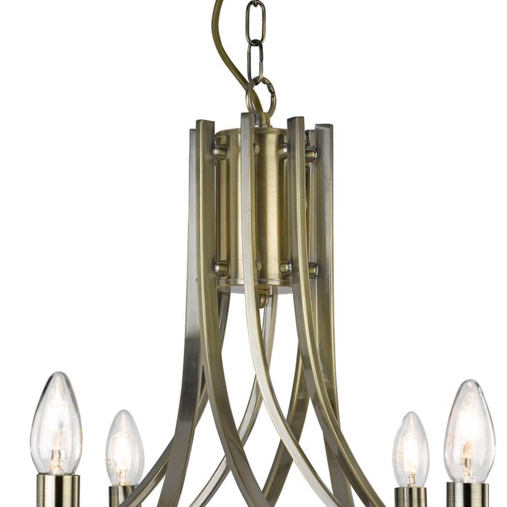 Brass hanging lamp Ascona Ø 75cm Searchlight 5053423020549