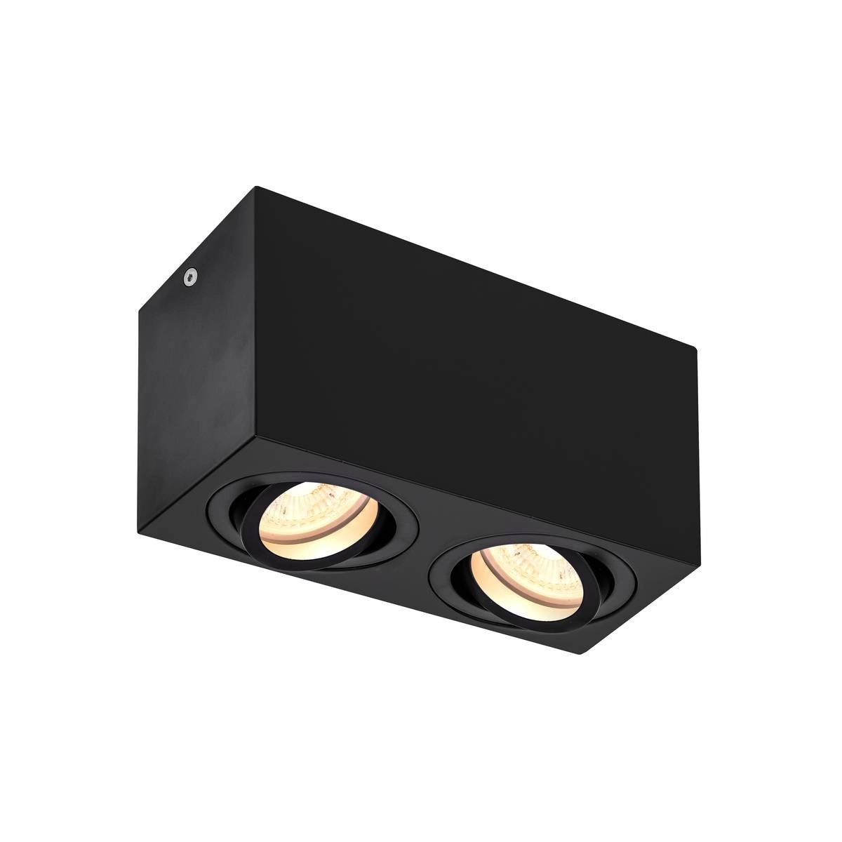 Ceiling lamp Triledo GU10 2-light 16cm black