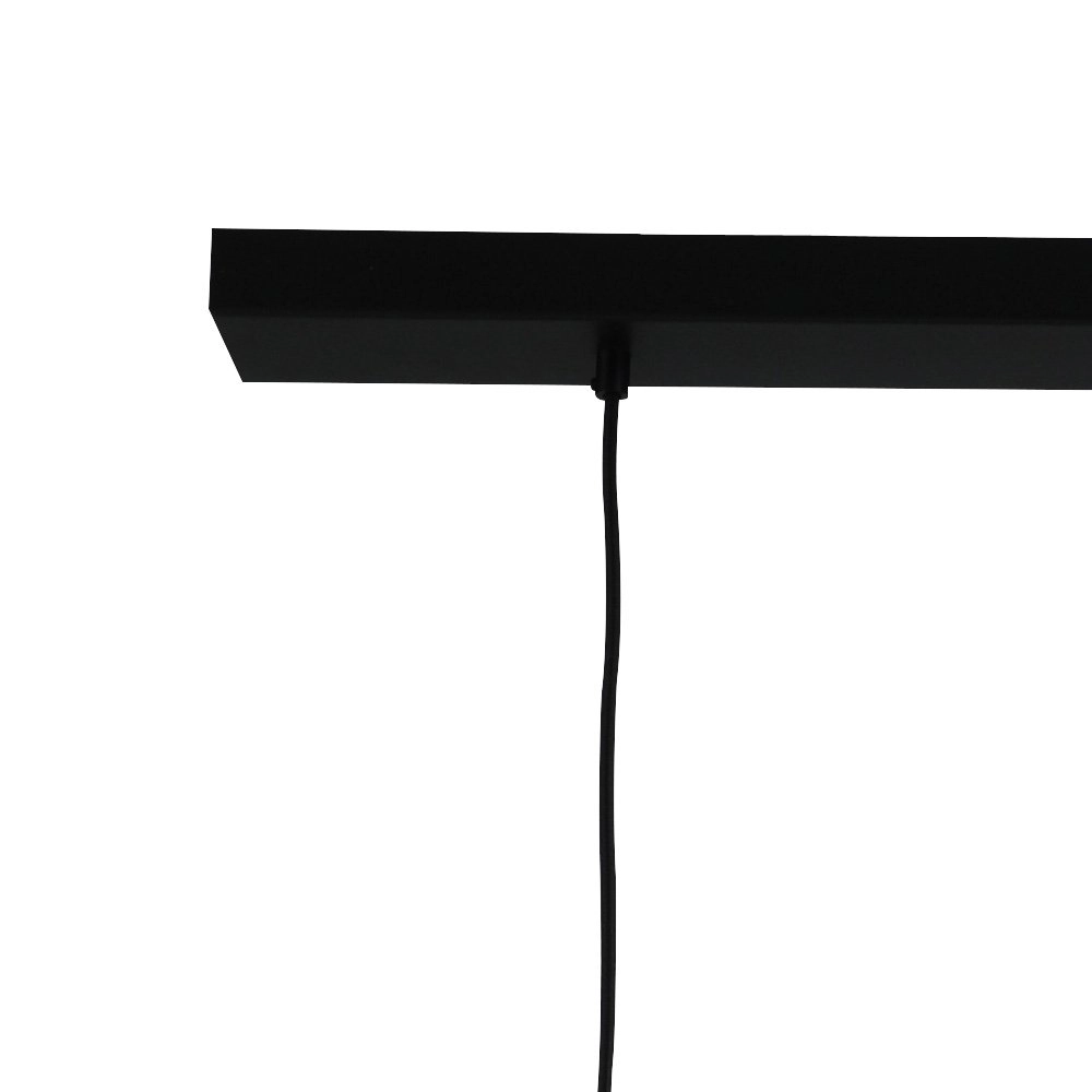 Dining room hanging lamp Lett lll 28 3-light black with smoke glass Masterlight 8718121181547