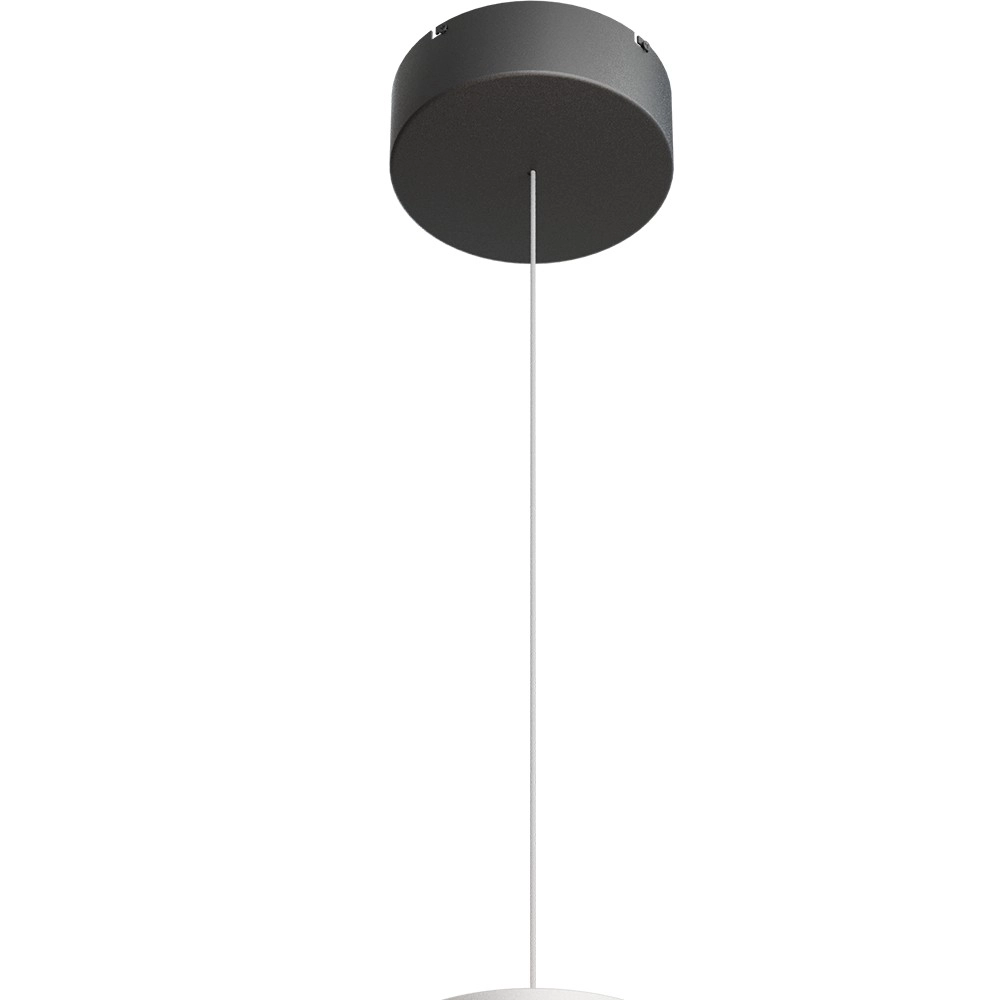 Pendant lamp Ceppo black with nickel Ø 45cm with uplight Masterlight 8718121389653