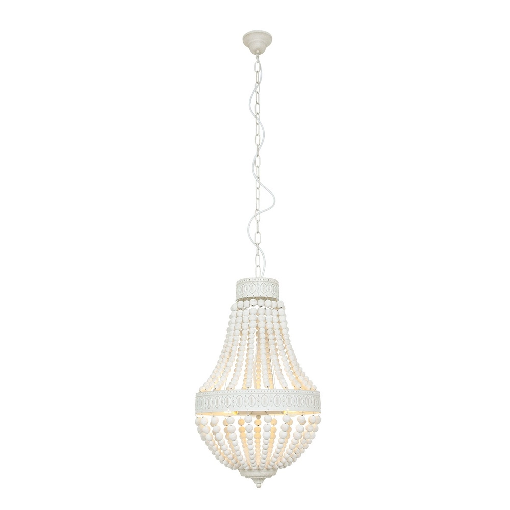 White chandelier Ella Ø 40cm Steinhauer 8712746132083
