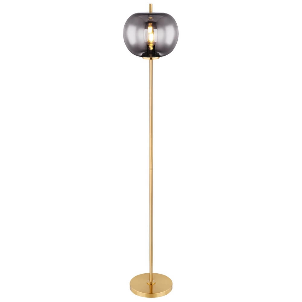 Golden floor lamp Blacky I only Ø 30cm