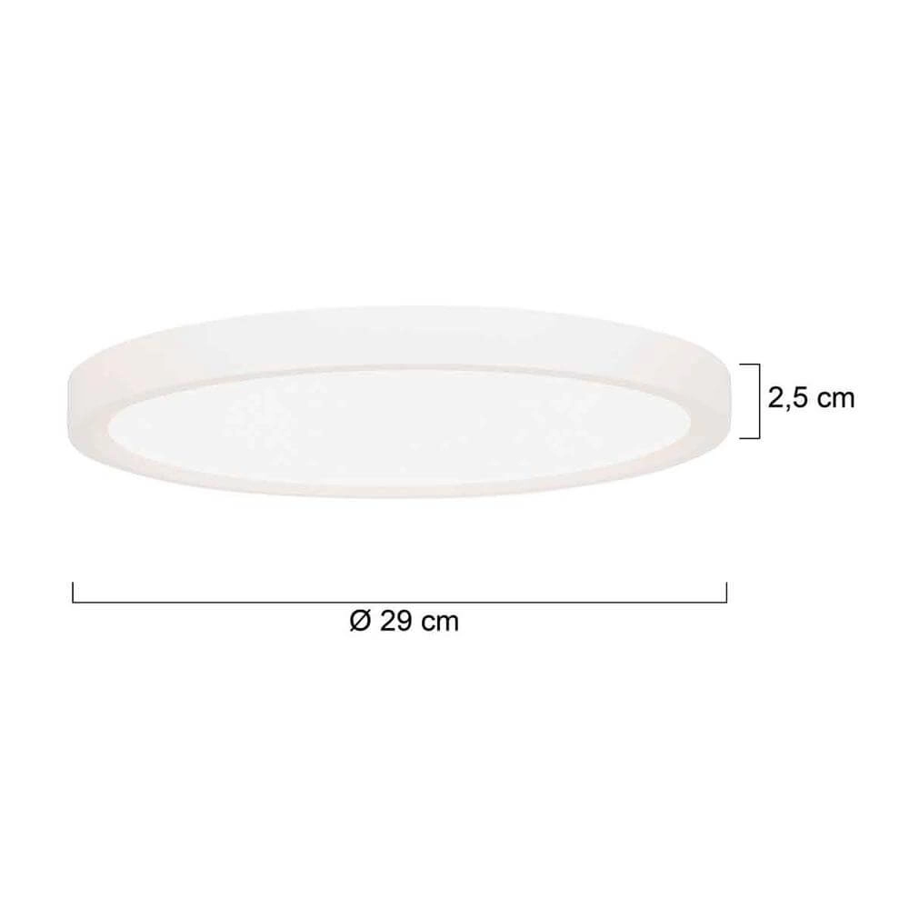 White ceiling lamp Walcie Ø 30cm Steinhauer 8712746176582