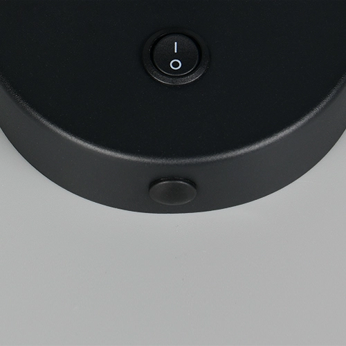 Wall light Taryn Black with switch Trio 4017807685671