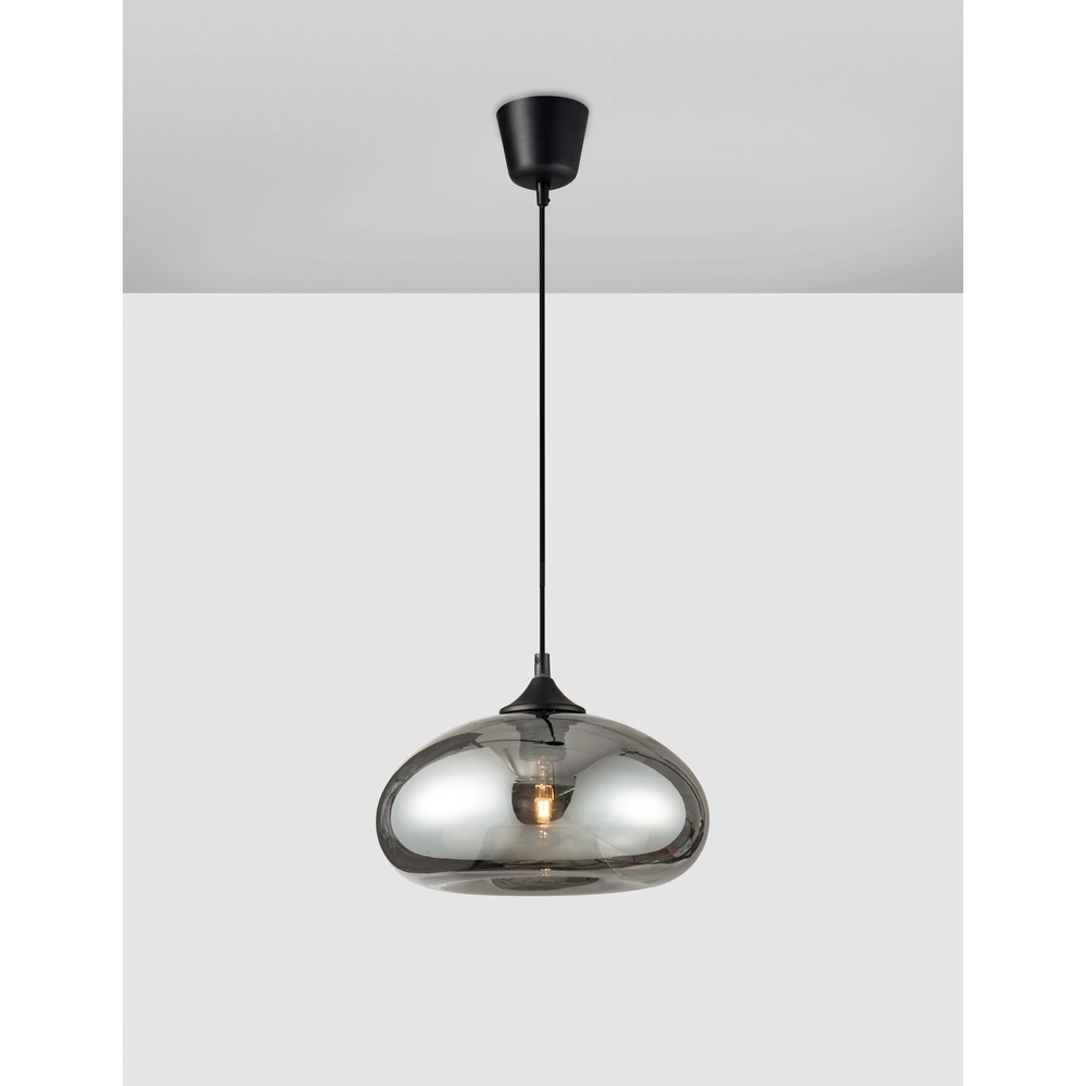 Pendant lamp Savaz chrome glass Ø 28 x 14cm