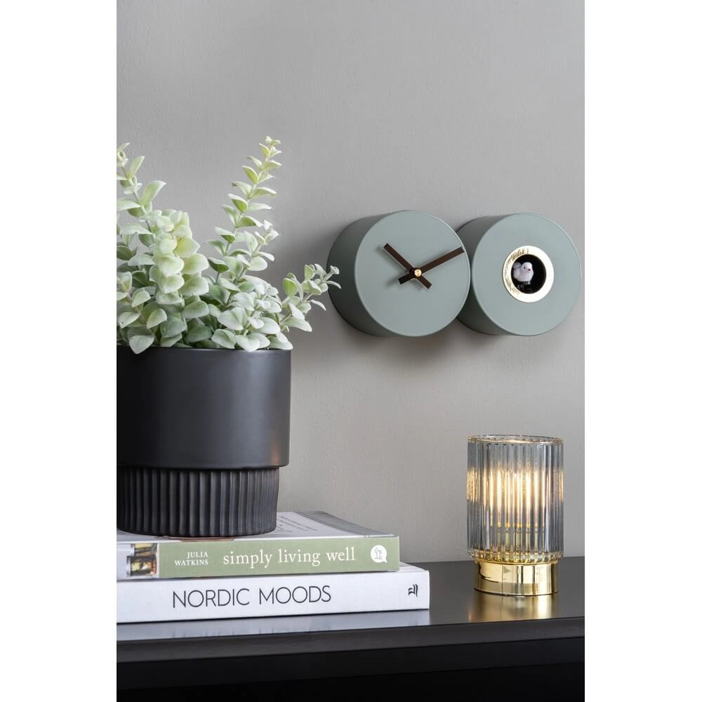Wall Clock Duo Cuckoo green Karlsson 8714302698002