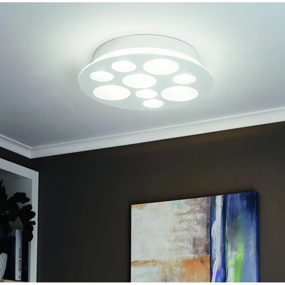 Modern ceiling lamp Pernato white Ø 38cm Eglo 9002759945886