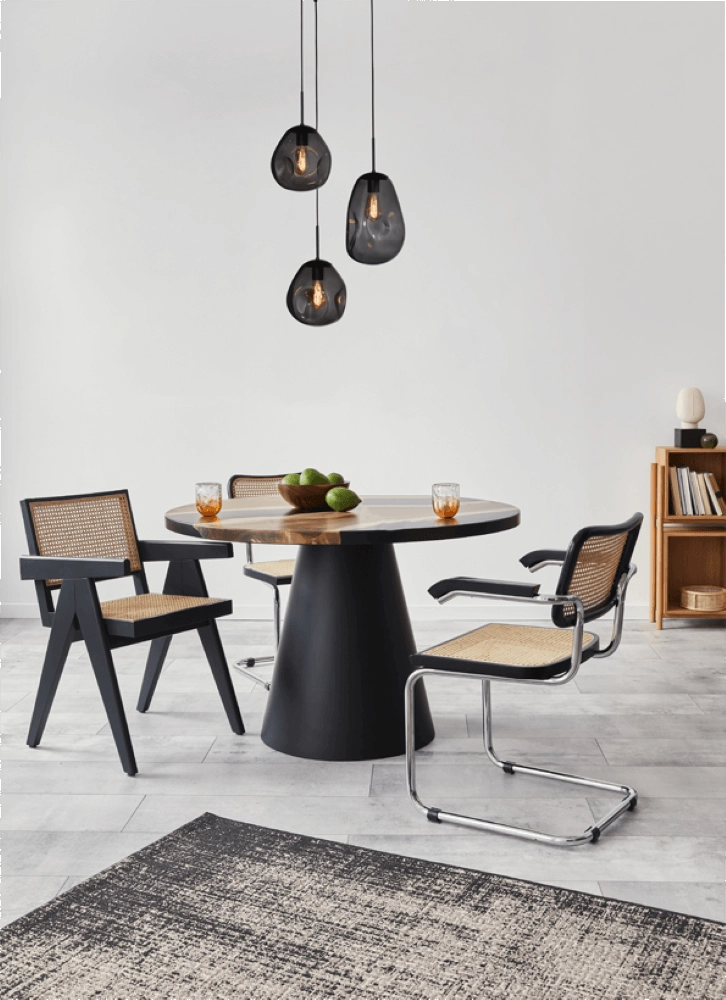 Pendant hanging lamp Lava 3x smoke glass Masterlight 8718121286464