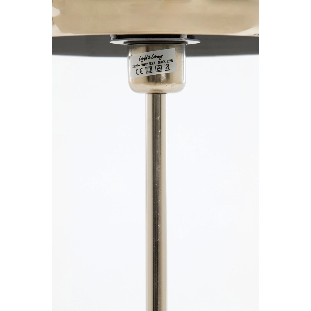 Table lamp Surin Ø 22cm - gloss nickel Light & Living 8717807743413
