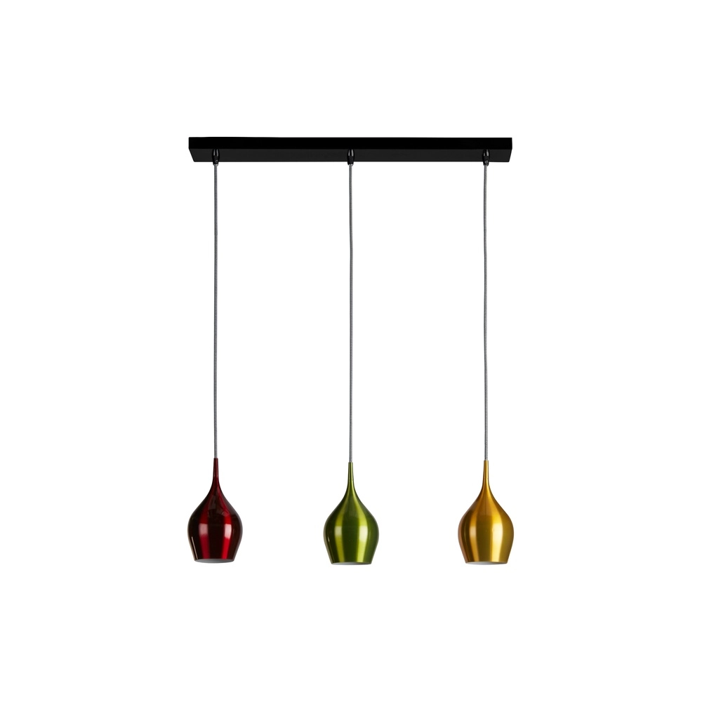 3-light pendant lamp Vibrant colored Searchlight 5053423295855