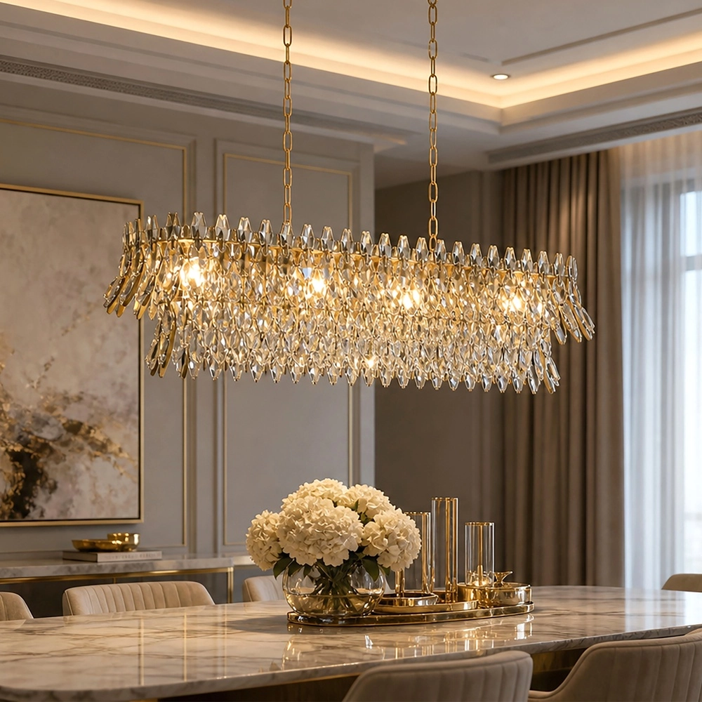 Chandelier Monarch gold 98 x 25cm