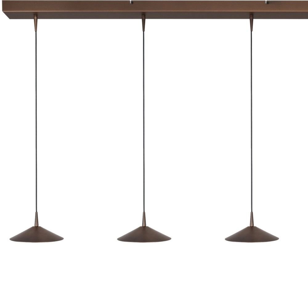 4-light pendant lamp Ceppo cocoa brown Ø 18cm Masterlight 8718121347363
