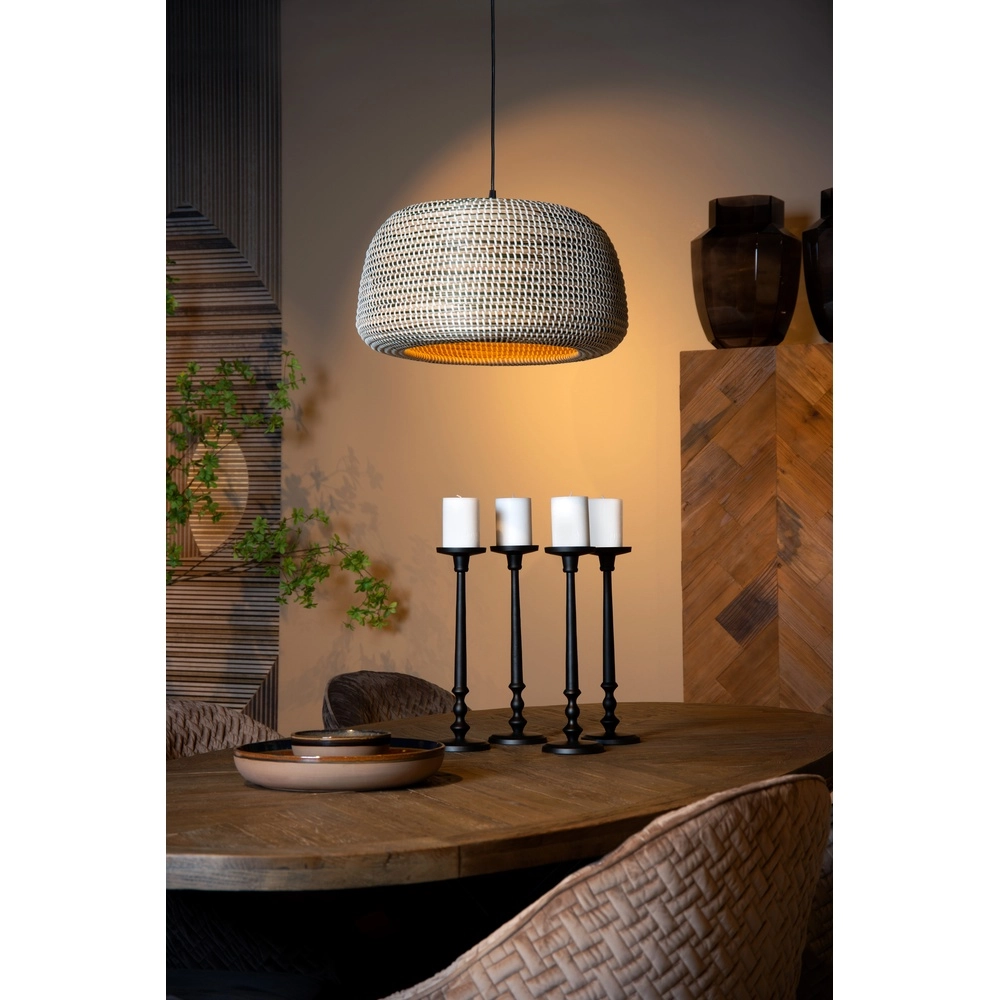 Seagrass pendant lamp Maduka Ø 47cm - brown Premium by Lucide 5411212106063