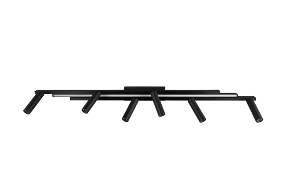 6-light LED spot Zeno black Trio 4017807627312