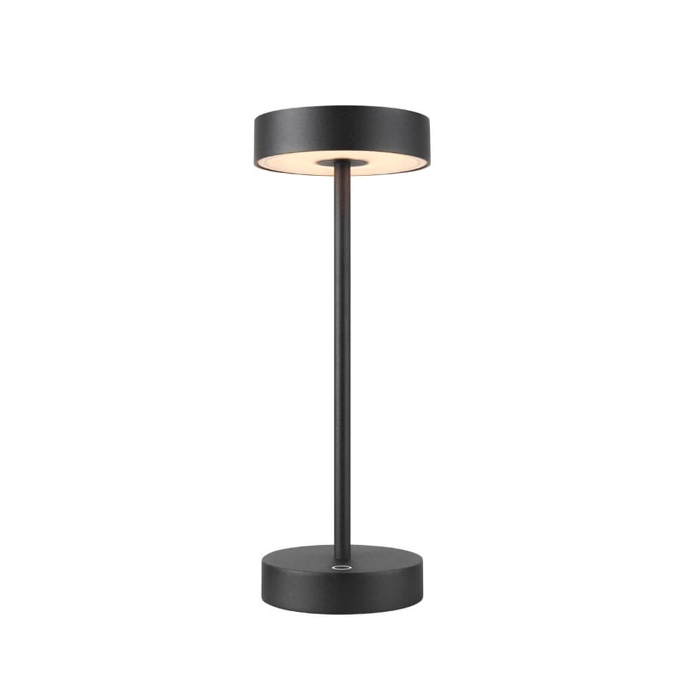 Outdoor table lamp Vinolina black - rechargeable