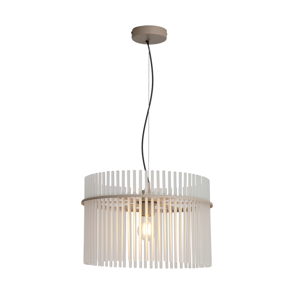 Pendant lamp Swizzle sand brown Ø 40cm