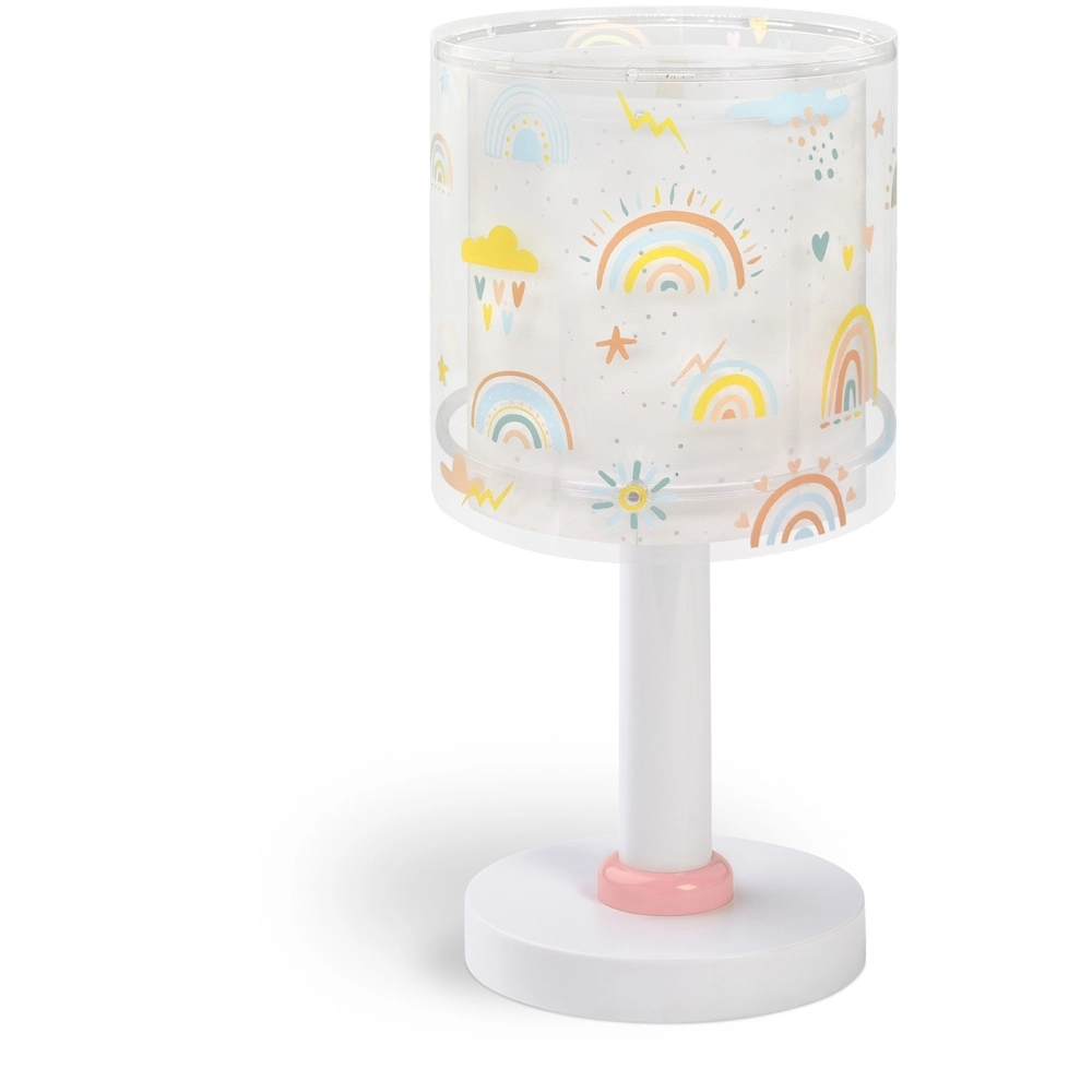 Table lamp Rainbow pink for children's room
