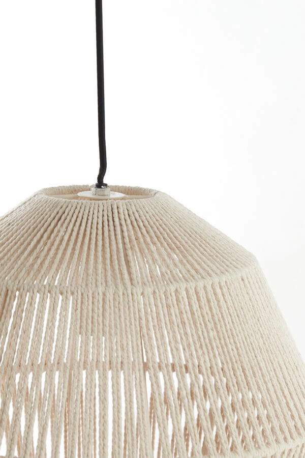 Scandinavian pendant lamp Deya cream Ø 45cm Light & Living 8717807744960