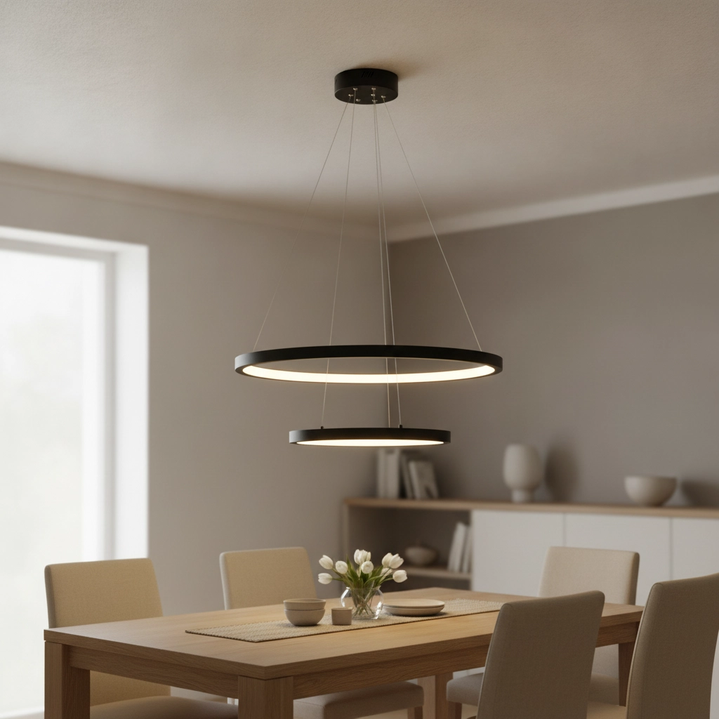 Black pendant lamp Empatia Design double