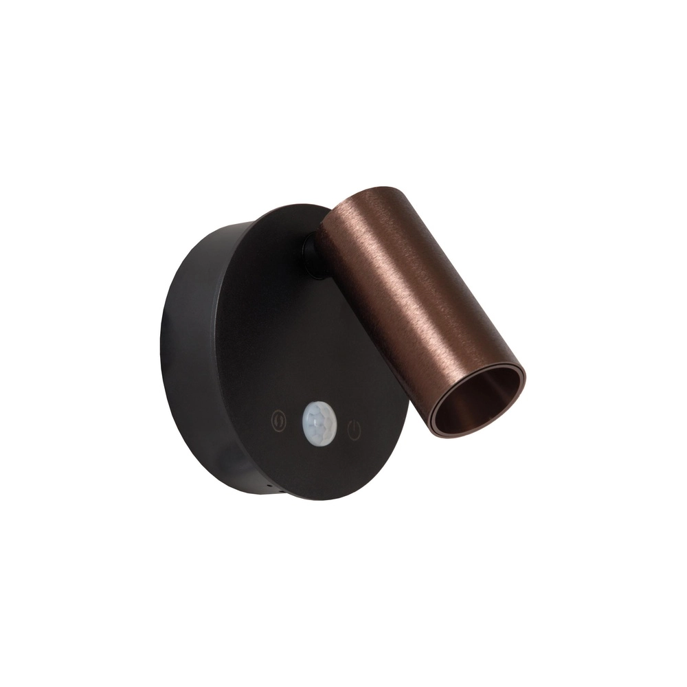 Rechargeable wall lamp with sensor Toni Magnetic Coffee Brown