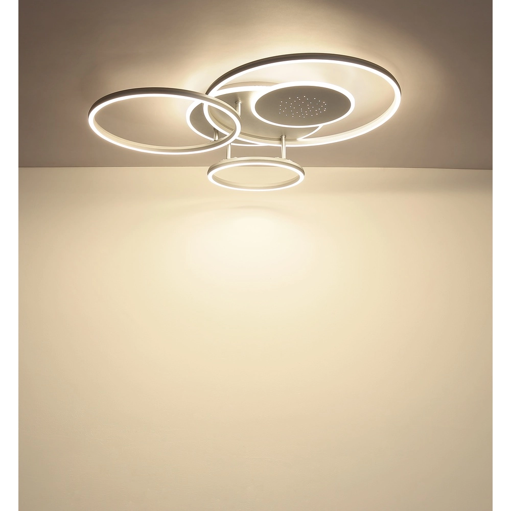 Silver Grey Ceiling Lamp Johnson Modern Globo 9007371580552