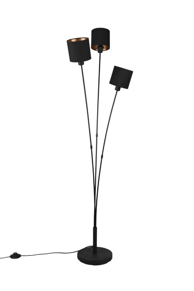 Floor lamp Tommy 3-light black