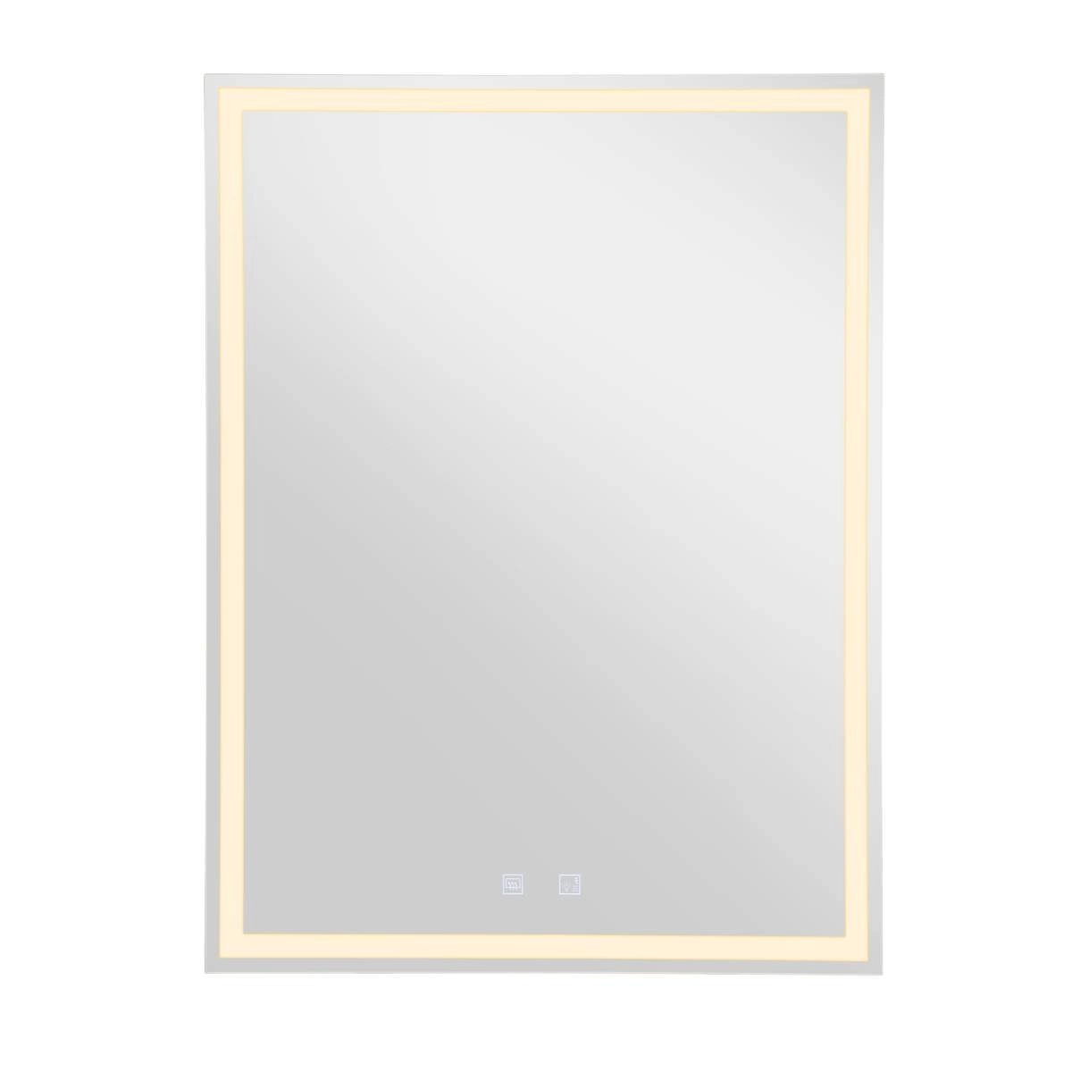 LED mirror lamp Trukko Square 60x80cm chrome SLV 4024163248808
